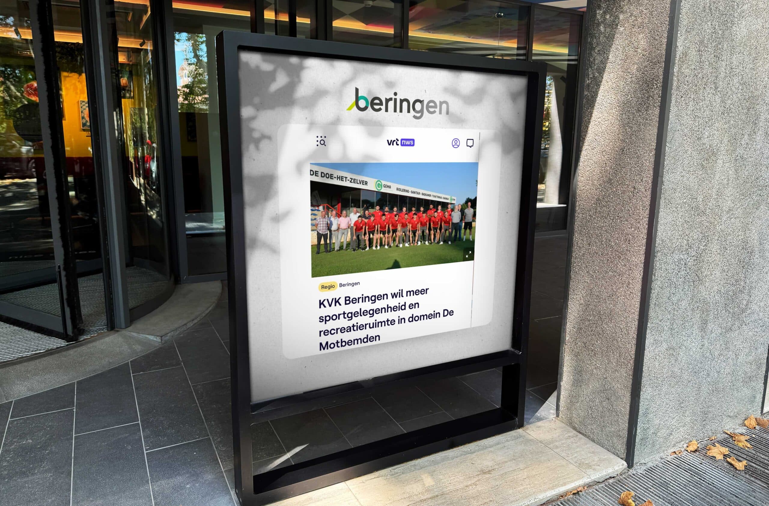 KVK Beringen display visual voor investeerders