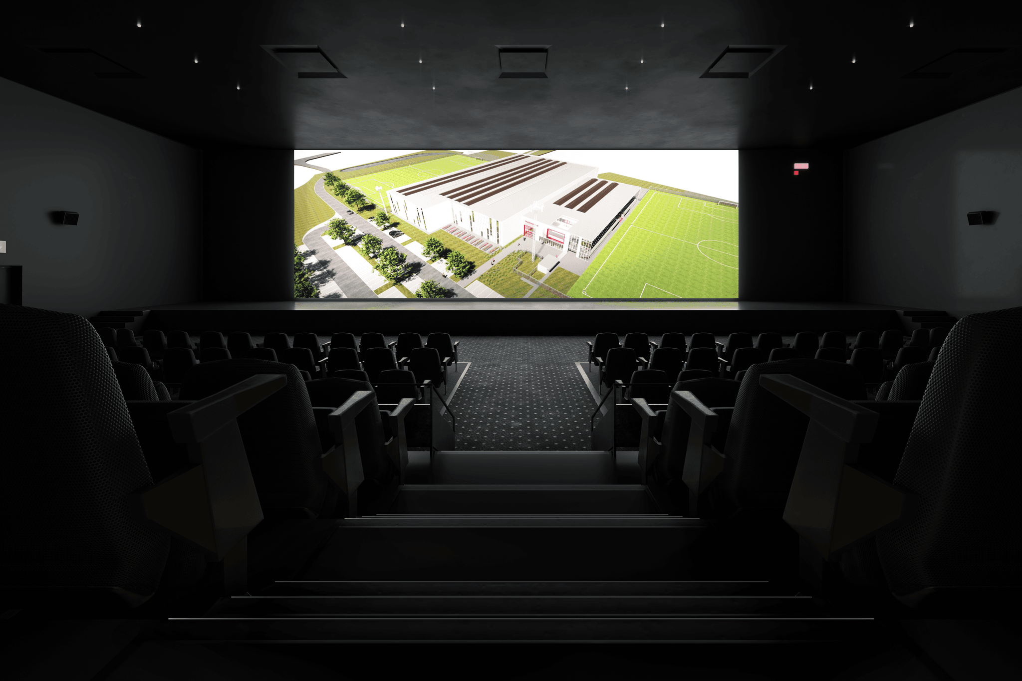 KVK Beringen - Sport complex 3D architectural campaign