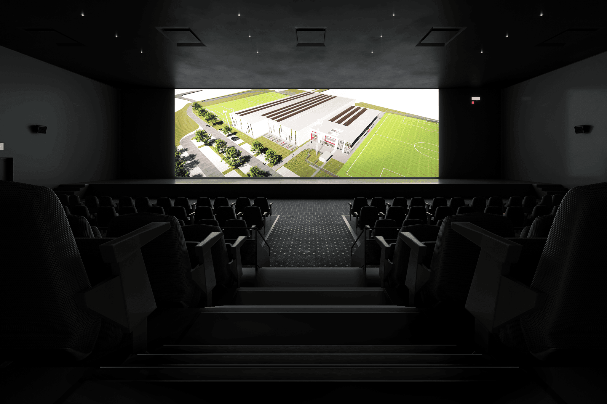 KVK Beringen - Sport complex 3D architectural campaign