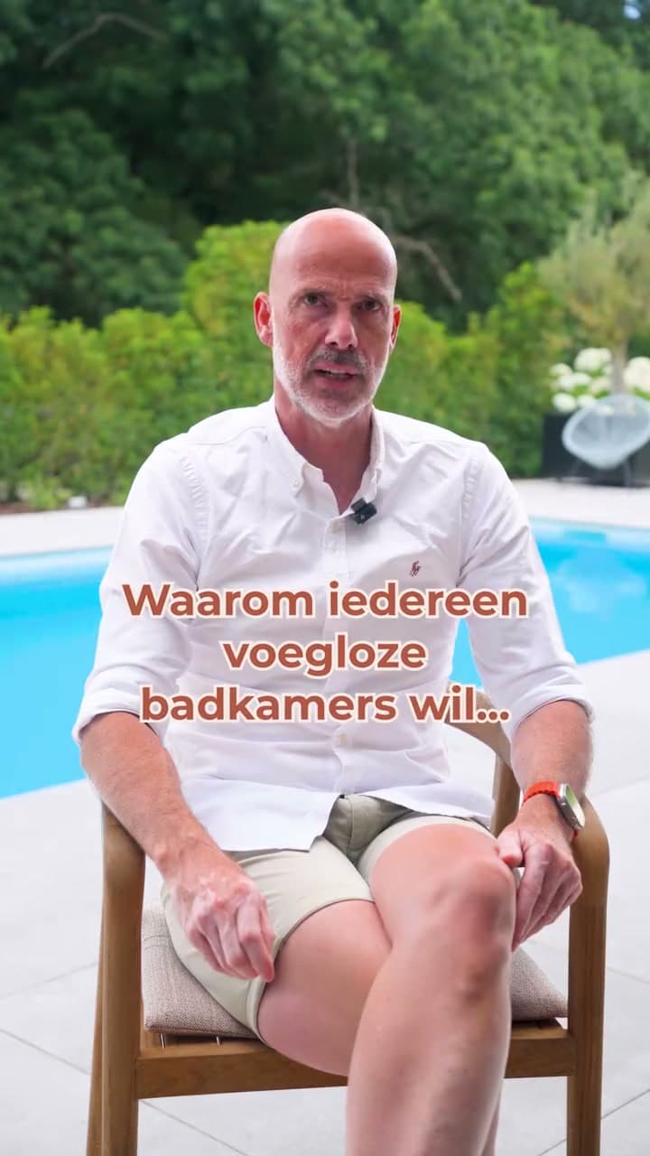 Interview reel with Kristof Devries: why everyone wants a seamless bathroom