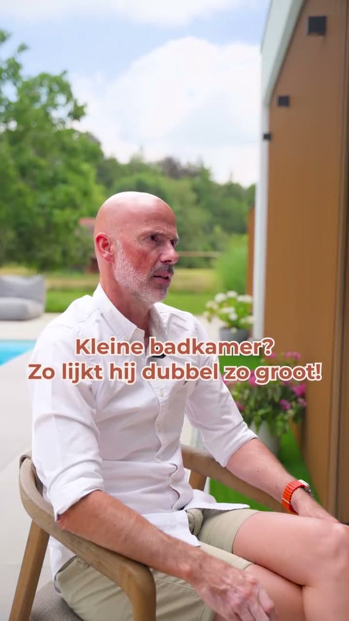 Interview reel with Kristof Devries: a small bathroom that feels twice the size