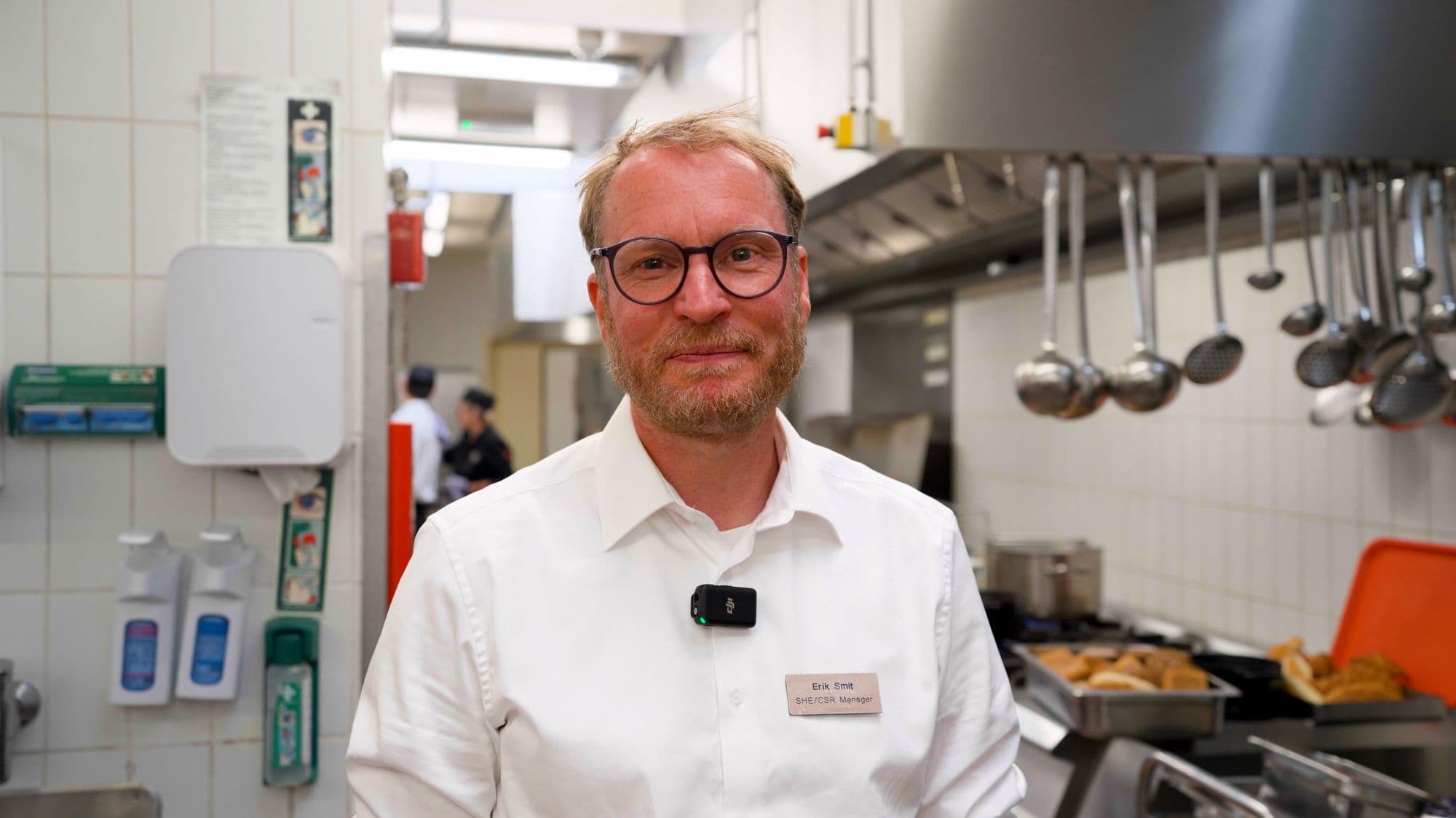 Erik Smit in de keuken van het park