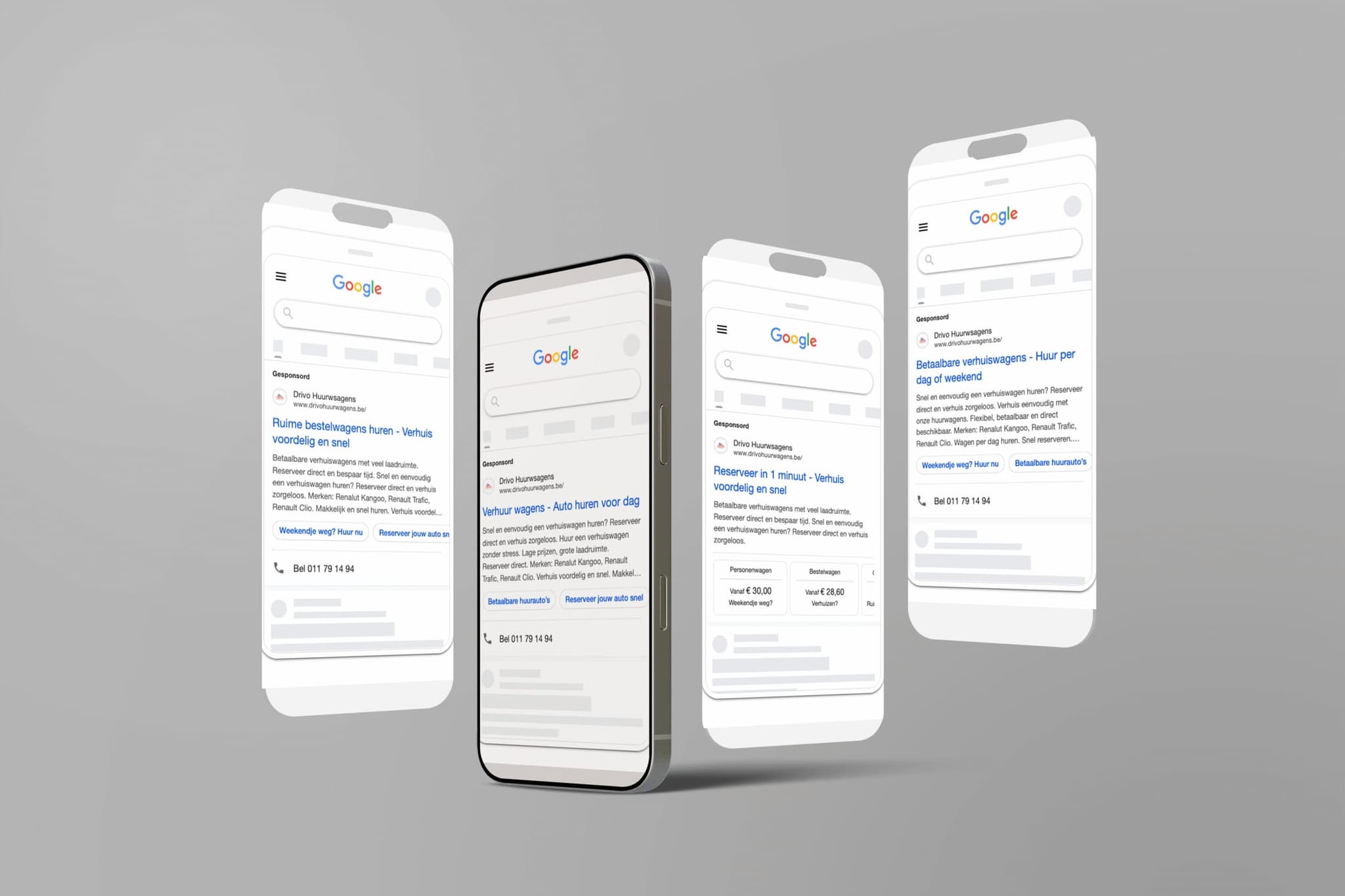 Drivo mobiele webapplicatie