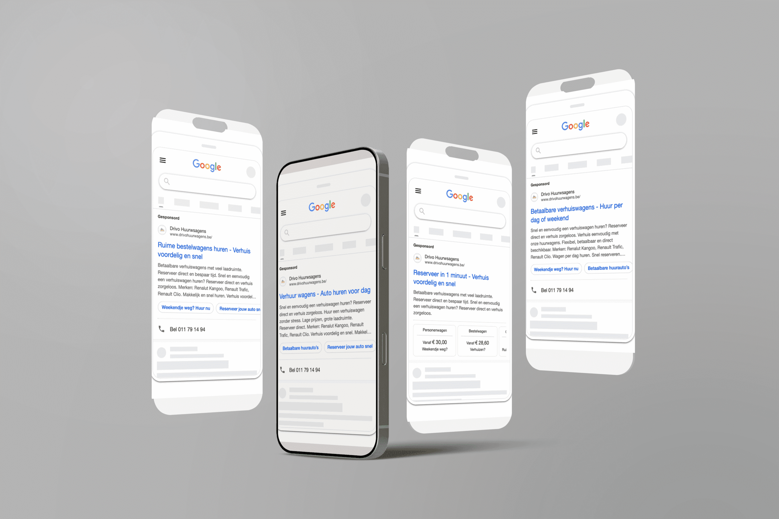 Drivo mobiele webapplicatie