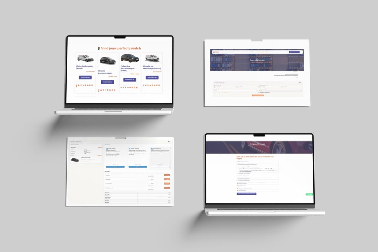 Drivo online reserveringsinterface