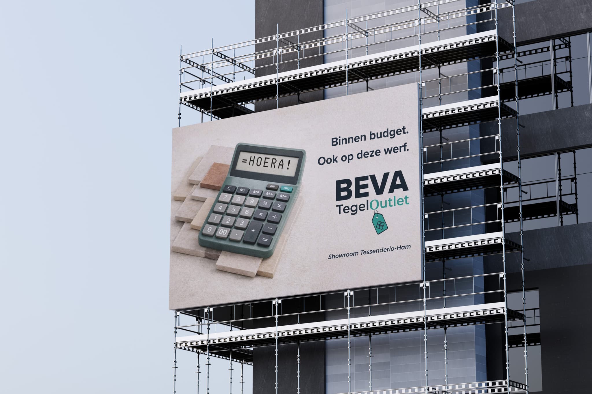 BEVA Tegeloutlet billboard and out-of-home advertising